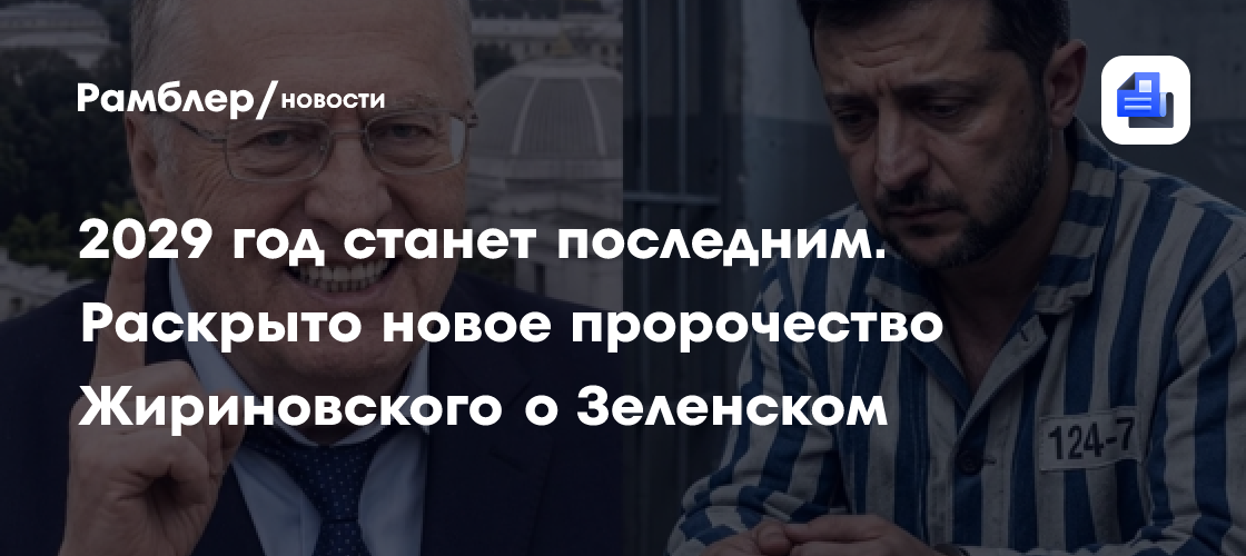 2029 год станет последним: новое пророчество Жириновского о Зеленском. Что станет с диктатором?