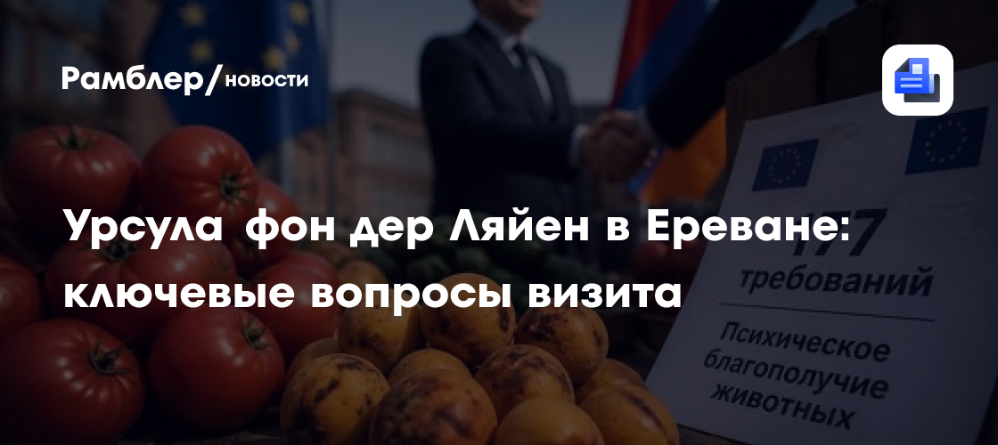 Урсула фон дер Ляйен в Ереване: ключевые вопросы визита