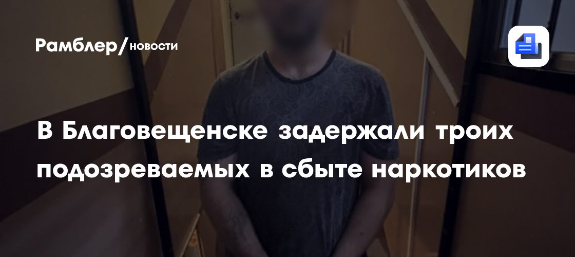 В Благовещенске задержали троих подозреваемых в сбыте наркотиков