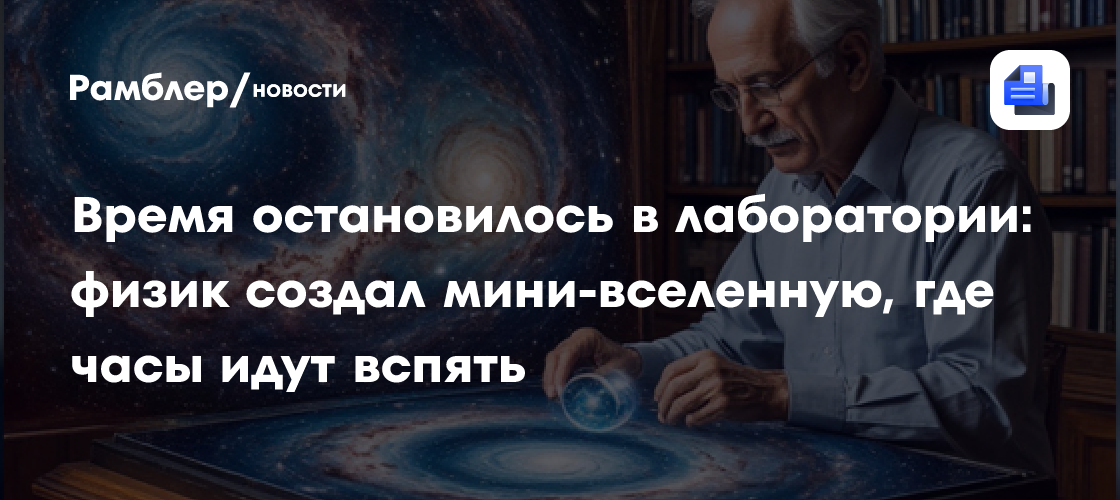 Время остановилось в лаборатории: физик создал мини-вселенную, где часы идут вспять