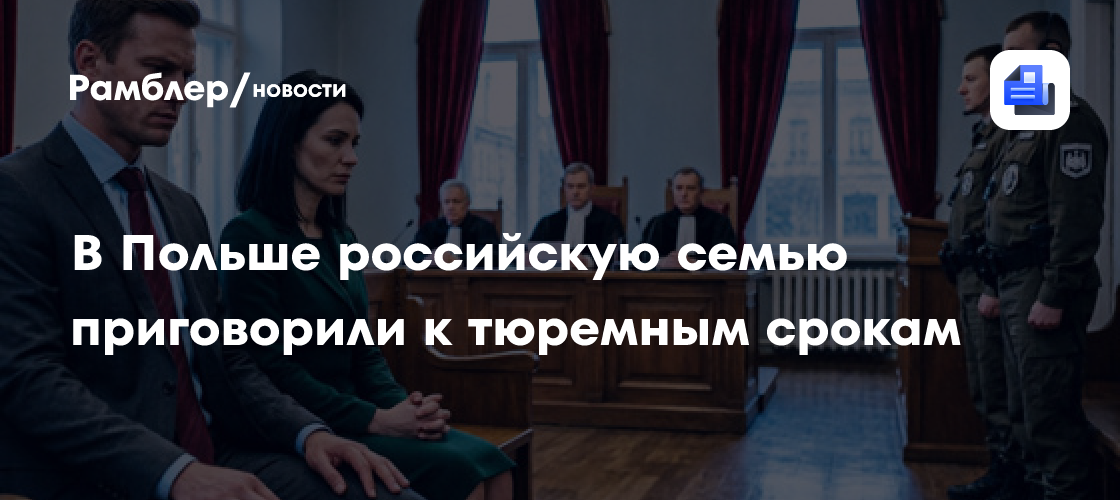 В Польше российскую российскую семью приговорили к тюремным срокам