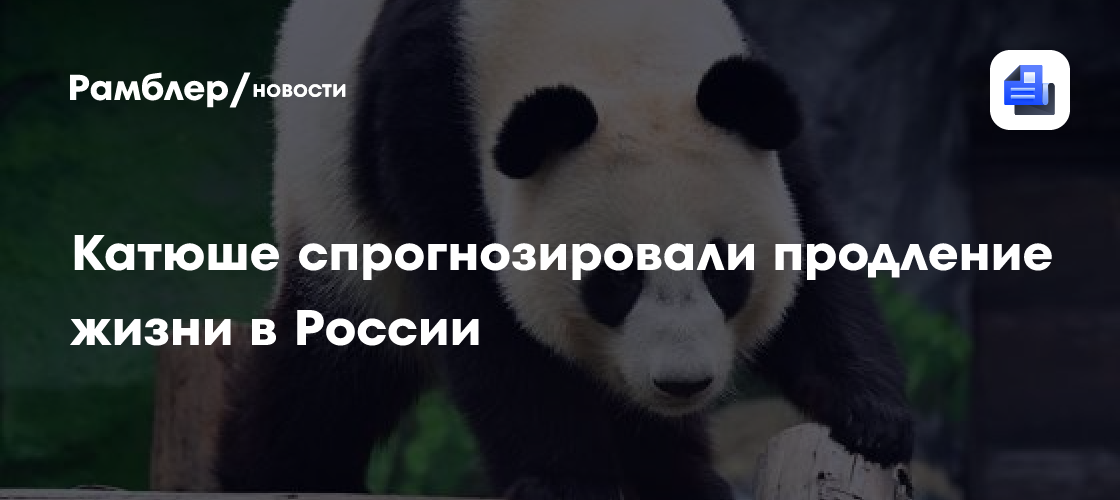 Катюше спрогнозировали продление жизни в России