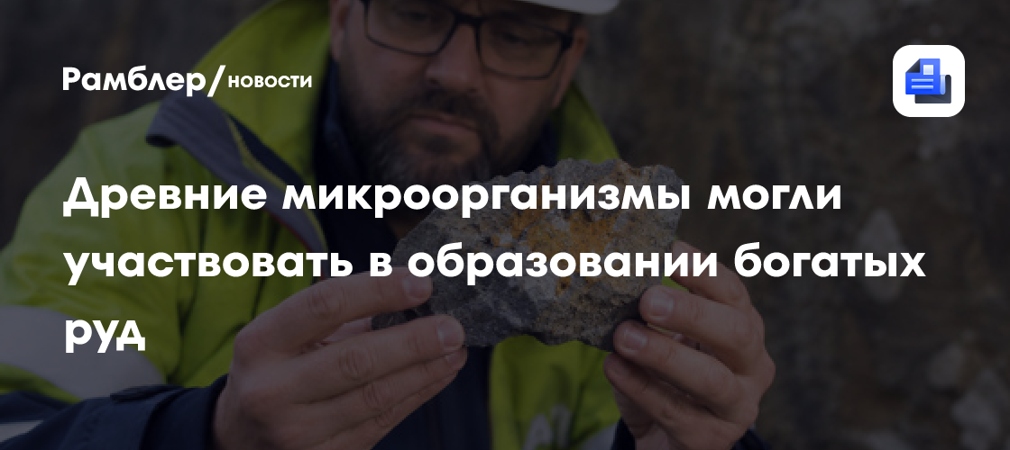 Древние микроорганизмы могли участвовать в образовании богатых руд