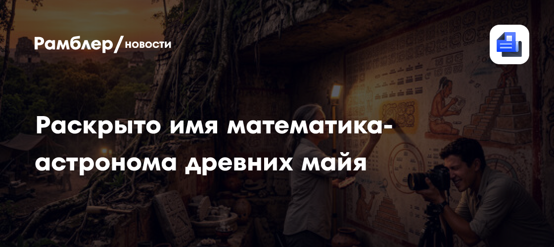 Археологи впервые узнали имя математика-астронома древних майя
