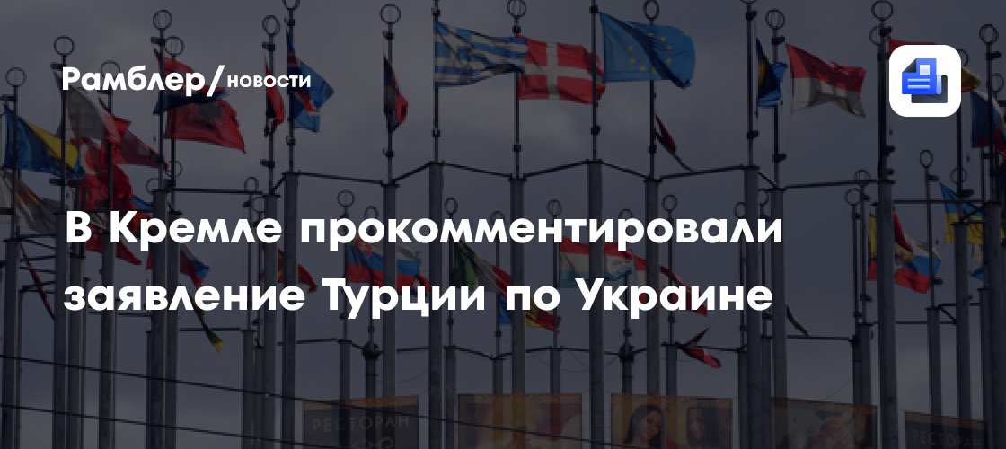 В Кремле прокомментировали заявление Турции по Украине