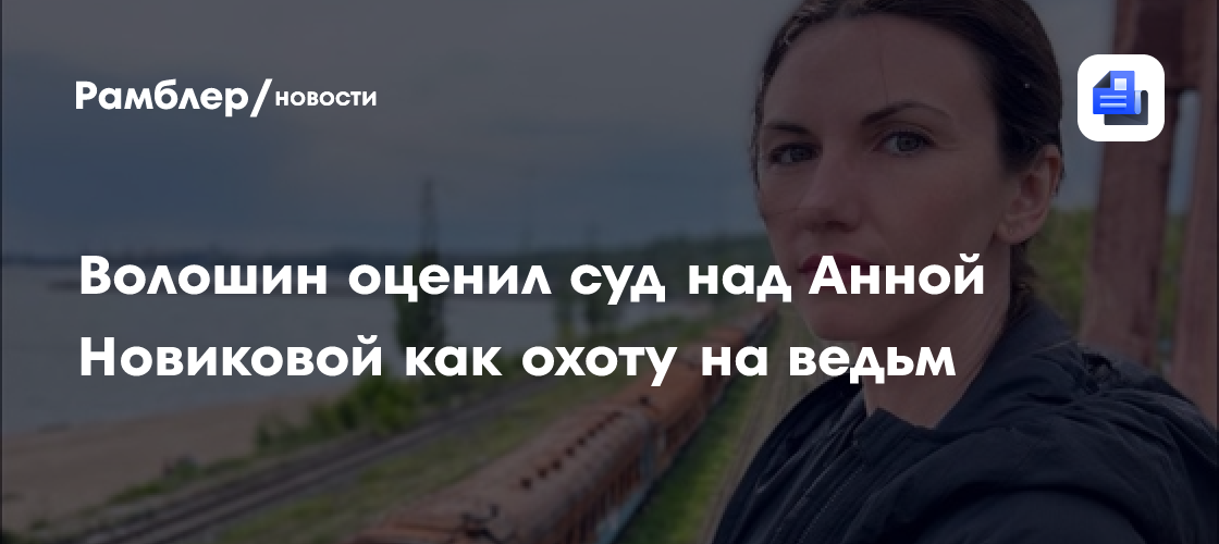 Волошин оценил суд над Анной Новиковой как охоту на ведьм
