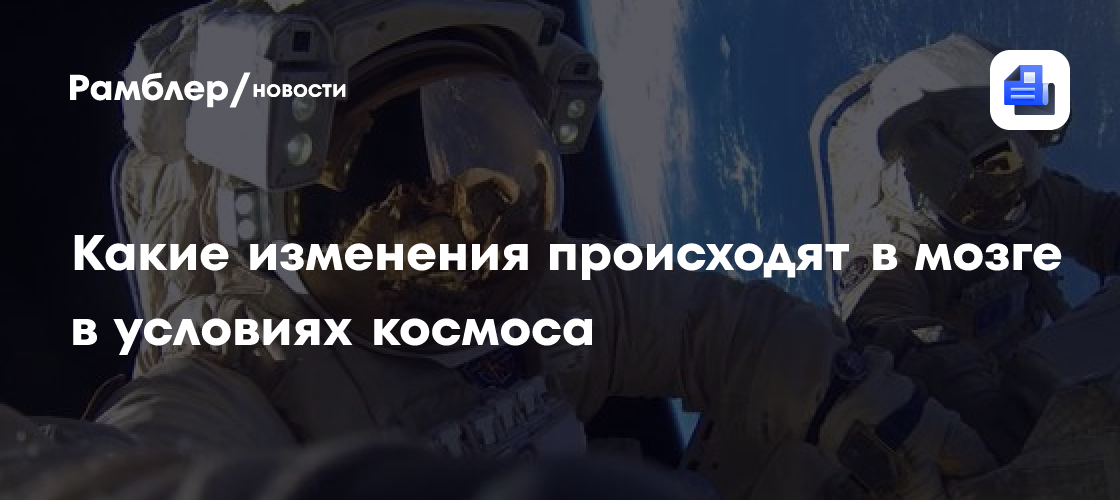 Профессор Тарасова рассказала об изменениях в мозге в условиях космоса
