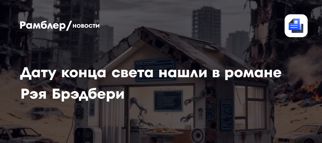 Дату конца света нашли в романе Рея Брэдбери