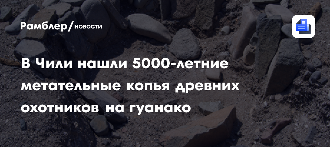 В Чили нашли 5000-летние метательные копья древних охотников на гуанако
