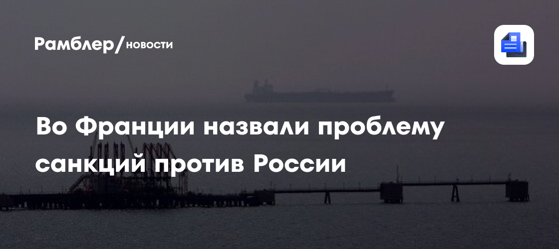 Во Франции назвали проблему санкций против России