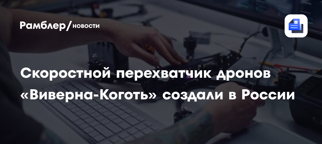 Скоростной перехватчик дронов «Виверна-Коготь» создали в России