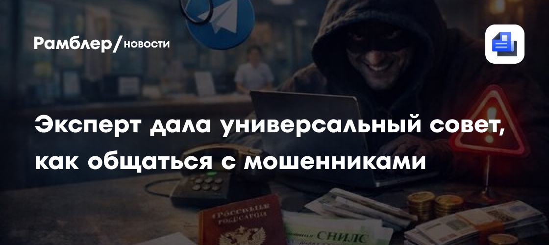 Эксперт дала универсальный совет, как общаться с мошенниками