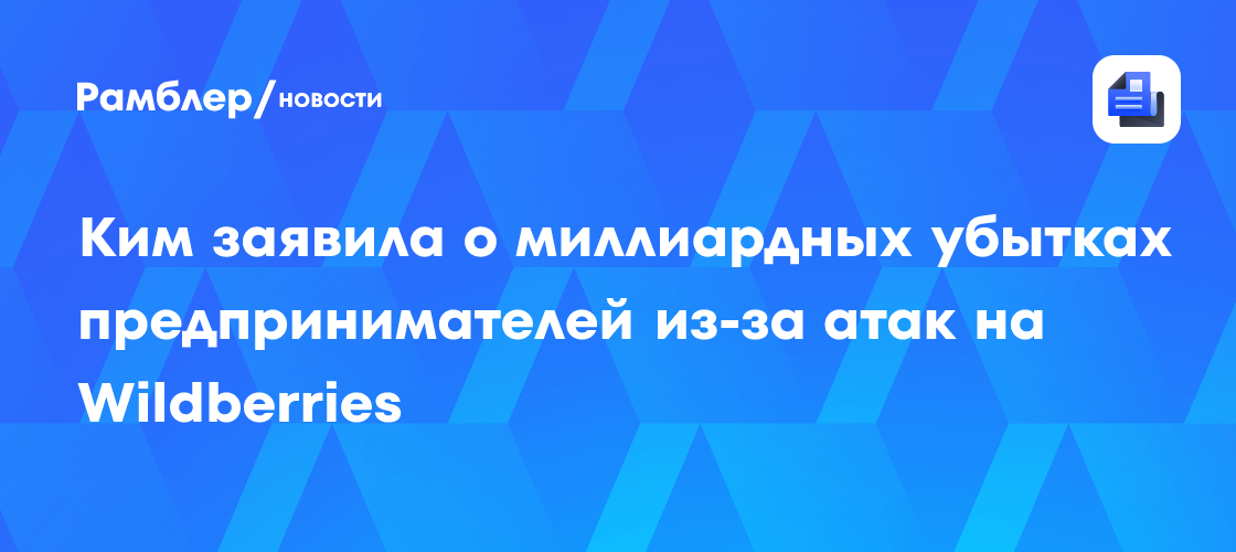 Ким заявила о миллиардных убытках предпринимателей из-за атак на Wildberries