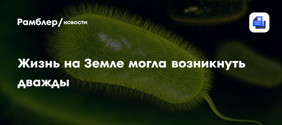 Ученые заявили, что жизнь на Земле могла возникнуть дважды