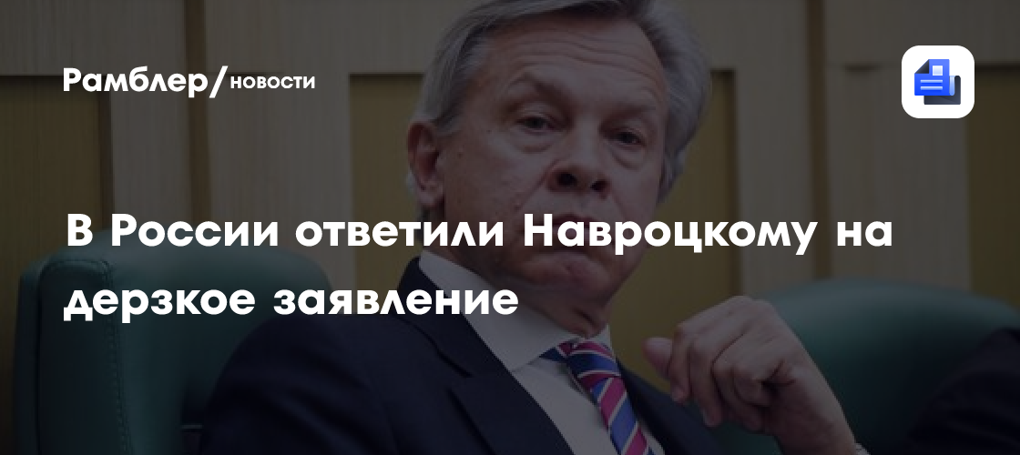 "Просто умылись": Пушков ответил Навроцкому на дерзкое заявление